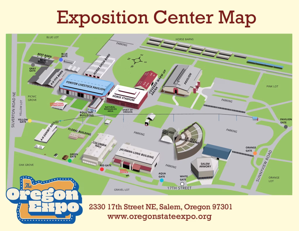 Salem Wedding Show Parking Map OSFEC Map Expo 2025 - October 2026 Salem Wedding Show Parking Map OSFEC Map Expo 2025